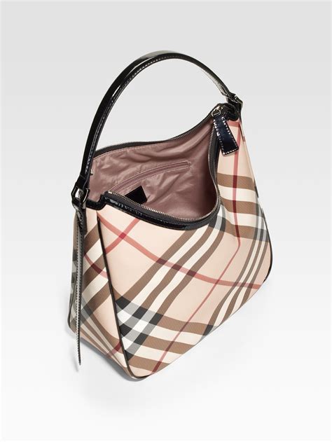 Burberry London Nylon printed hobo bag 